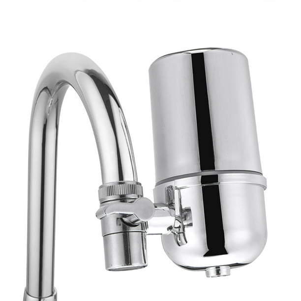 Beautiful and Easy to use 1pc 1/4 Plastic Water Filter Tap Deck-Mounted Kitchen Sink Faucets Silver Beautiful and Easy to use 1pc 1/4 Plastic Water Filter Tap Deck-Mounted Kitchen Sink Faucets Silver